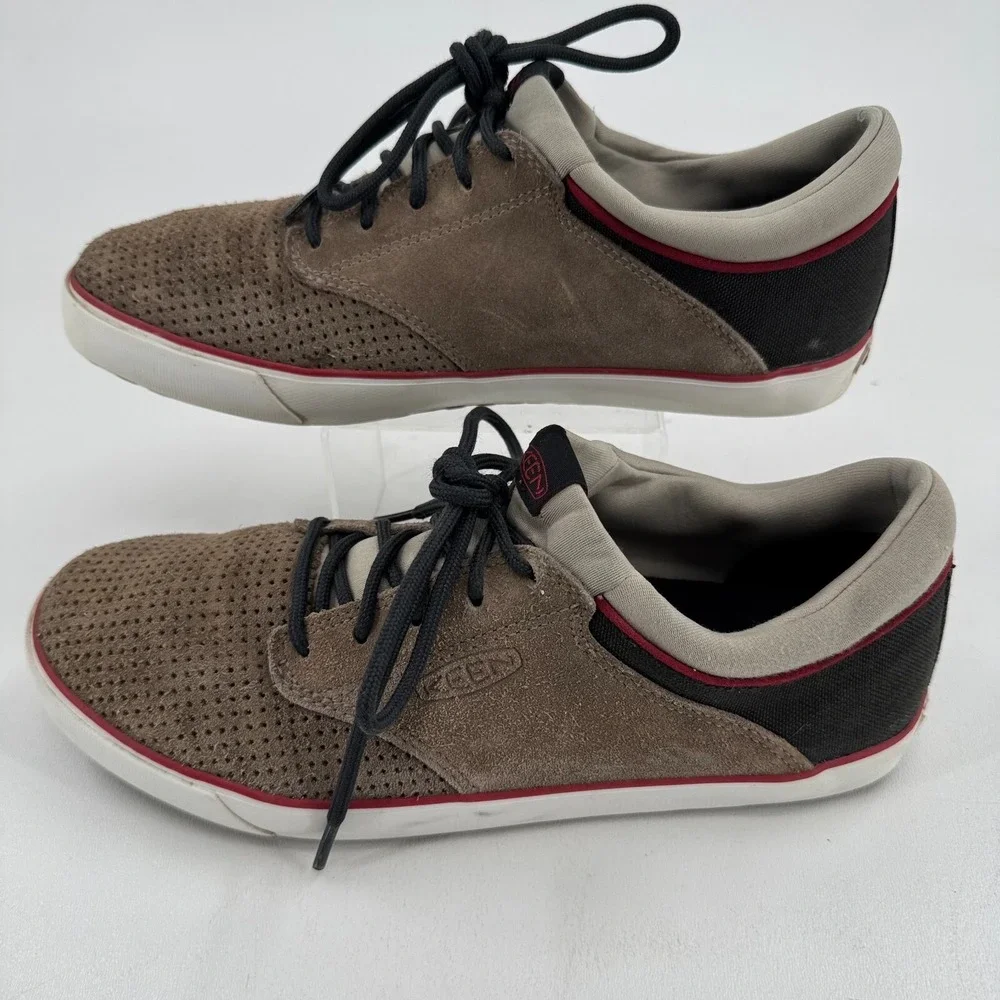 Keen MENS Brown Suede Lace Up Casual Shoes Sneakers SIZE 9